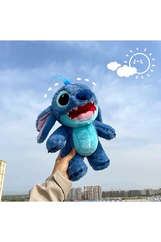 Disney Stitch Peluş Oyuncak Film Temalı Lilo & Stitch Koleksiyon 30 Cm Mavi