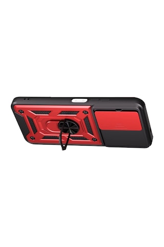 Xiaomi Redmi 15c 4g Pars Lens Yüzüklü Silikon Kırmızı