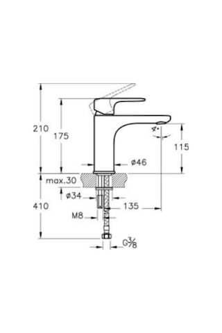 Artema Root Round Lavabo Bataryası A4270636 Yüksek Mat Siyah