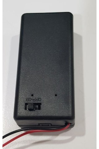 2 Adet Kapaklı Anahtarlı Kablolu 9 Volt Pil Başlığı Pil Yuvası