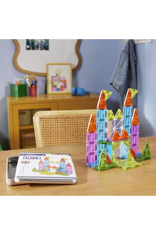Magna-tıles - Travel Set - Seyahat Seti - 55 Parça