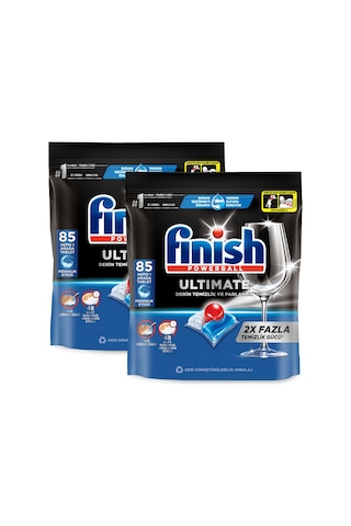Finish Ultimate Hepsi Bir Arada Bulaşık Makinesi Deterjanı  2 x 85 Tablet