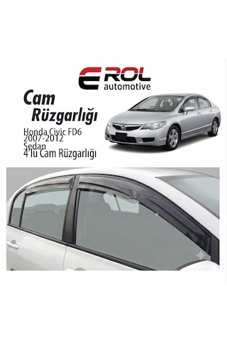 Honda Civic Fd6 2007-2012 4'lü Sedan Mugen Cam Rüzgarlığı