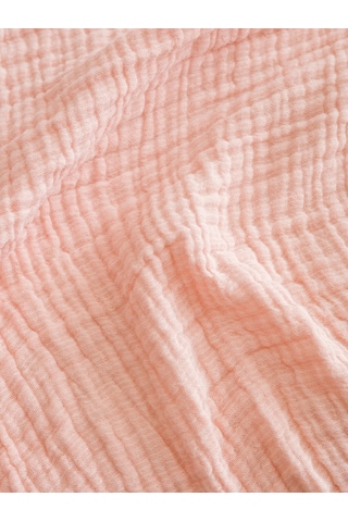 Pembe Tek Kişilik Pamuklu Yatak Örtüsü