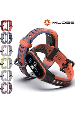 Mijobs Xiaomi Mi Band 5-4 Çift Renk Kayış Kordon (258825908)