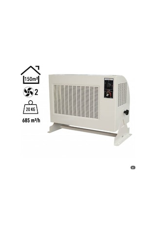 Pro 12.000w Trifaze Elektrikli Fanlı Isıtıcı Krem