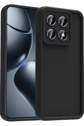Xiaomi Redmi Note 14 Pro Plus Kılıf Kamera Korumalı Zore Ananas Kapak Siyah