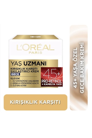 Loreal Paris  45+    Gece Kremi 50 Ml