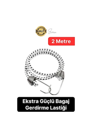 Geniş Uzun Bagaj Lastiği 2 Mt Kancalı Gerdirme Bisiklet Sabitleme Bagaj Halatı Araba Karavan