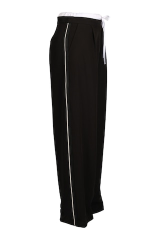 Ysatis Oversized Minimalist Kadın Pantolon - Yüksek Bel - Günlük Kullanım Siyah
