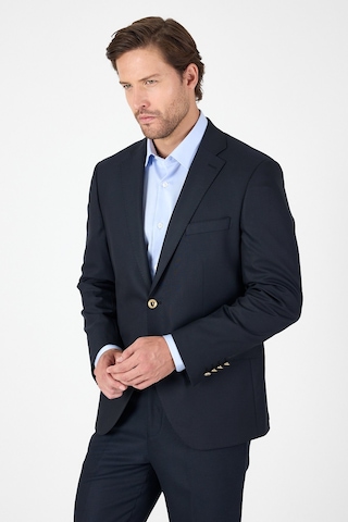 İmza Lacivert Düz Gabardin Mono Yaka 2 Düğme 4 Drop Comfort Fit Basic Ceket 1002250006 206 Lacivert