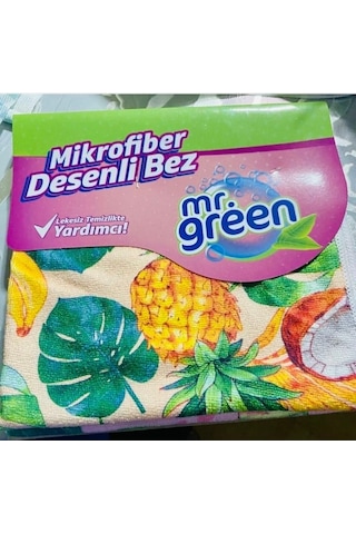 Mr. Green Mikrofiber Desenli Bez Karışık