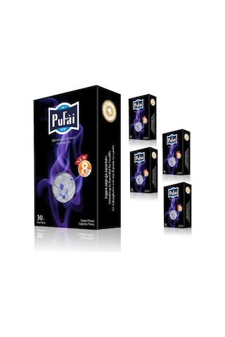 Pufai Katran Süzen Filtreli Ağızlık 8 MM 30'lu x 5 Paket