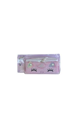 Astral İthal Cappy Çift Bölme Kalemlik Unicorn 10851 Çift Gözlü Geniş Hacimli Şık Ve Eğlenceli Tasarım Pembe