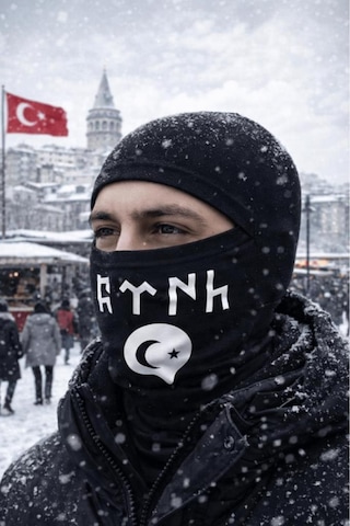 Army Termal Kar Maskesi 3 Lü Set Unisex Erkek & Kadın Balaklava 0//baskılı Çok Renkli