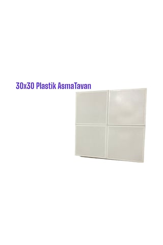 Mete Panel Plastik Asma Tavan 8m2 30 30 Beyaz Renk Tam Takım