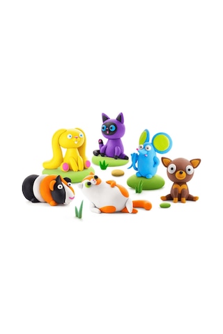 Hey Clay Yaratıcı Kil Seti - Fluffy Pets