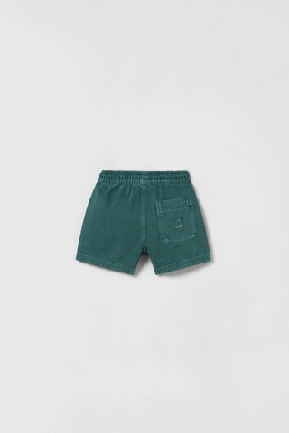 Noble Kids Erkek Çocuk Basic Denim Şort Yeşil