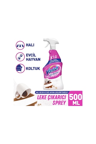 Vanish Oxi Action Çok Amaçlı Halı , Koltuk Ve Evcil Hayvan Leke Çıkarıcı Sprey 500 ML