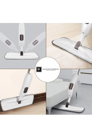 Deterjan Hazneli Sprey Mop + 3 Adet Yedek Mikrofiber Bez