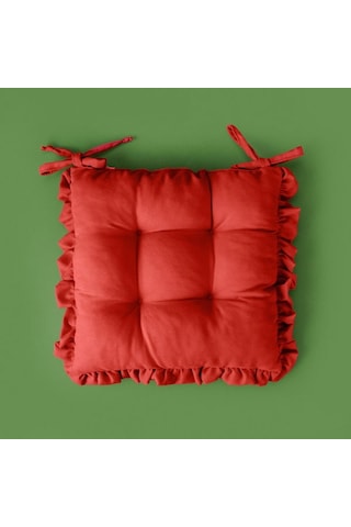 Evidea Soft Maia Sandalye Minderi - Kiremit - 40x40 Cm Kiremit