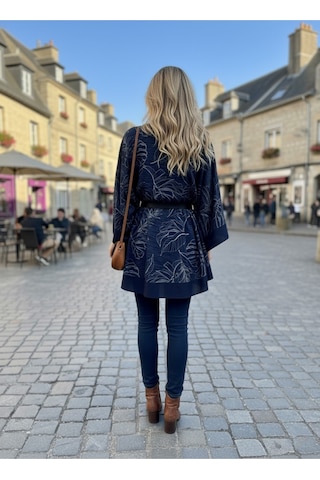 Tarzını Seç Yeni Sezon Rahat Modern Mira Oversize Panço / Tesettür Tunik - Panço