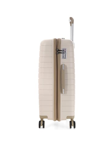 Ççs 5242 Polipropilen Körüklü Orta Boy Valiz-beyaz Beyaz