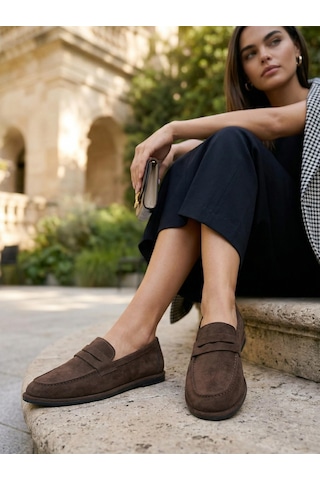 Kahve Kadın Loafer Ayakkabı K01606034372