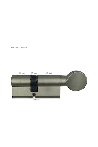 164gmc Standart Mandallı Silindir-çelik Pimli-nikel 90mm-35 10 45