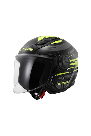 Ls2 Airflow 2 Brush Açık Motosiklet Kaskı Sarı - Siyah Ls2 Airflow 2 Brush Açık Motosiklet Kaskı Sarı - Siyah