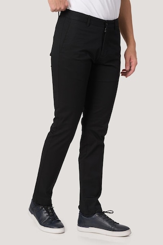 White Stone 2025-k P1046 Zaha Gabardın Keten Pantolon Siyah Siyah