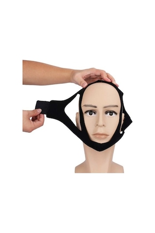 Deva Medikal Barton Bandajı Çene Ağız Kapatma Bandı Çene Kırığı Kemeri Standart Siyah