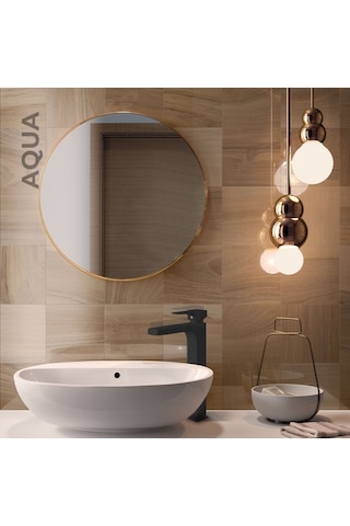 Newarc Aqua Çanak Lavabo Bataryası Siyah