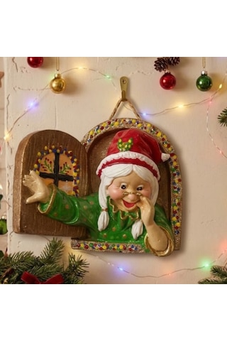 Noel Cam Cüceleri Gabo Yeni Yıl Dede Nine Yılbaşı Dekor O112 2 Li