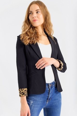 Jument Yakalı Flato Cepli Kolu Duble Uzun Kol Ofis Şık Blazer Kumaş Ceke (429922571)
