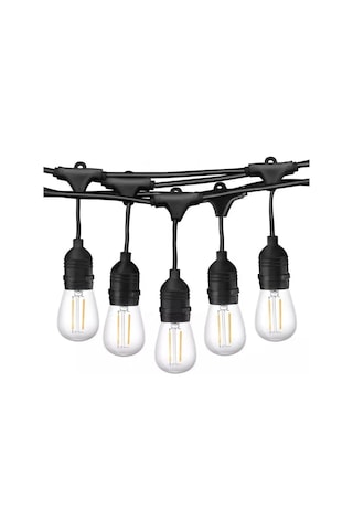 Forlife 220volt 5 Adet E27 Duylu 5 Metre Kablolu Set 5 Adet S14 Led Ampul Hediyeli