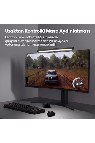 Ergoflex Ef-354 Kumandalı Ayarlanabilir Dokunmatik Bilgisayar Monitör Işık Çubuğu