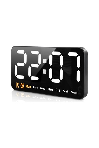 Büyük Dijital Duvar Saati, 3 Ayarlanabilir Parlaklık Seviyesine Sahip Büyük Led Dijital Duvar Saati Diğer