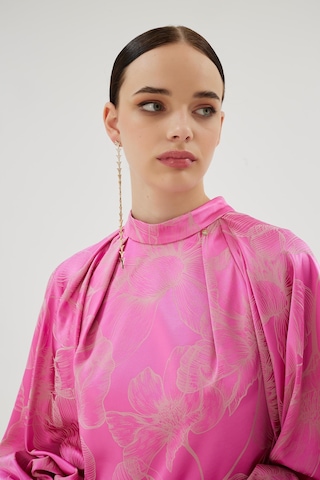 Senna Marıposa Elbise Pembe Pembe