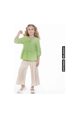 XO Kids Kız Pantolon 5-9 Yaş 798 Kpnt09081 Ekru 001
