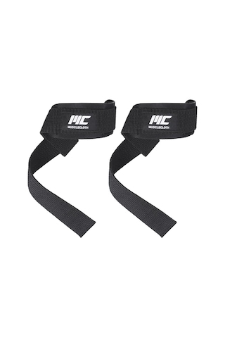 Musclecloth Padded Lifting Straps Siyah-Standart