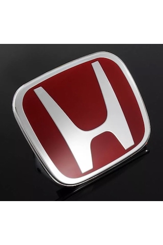 Autogp Honda Civic Fc5 Uyumlu Panjur Ve Bagaj Logosu Arması Kırmızı Takım 2li Set 2016+