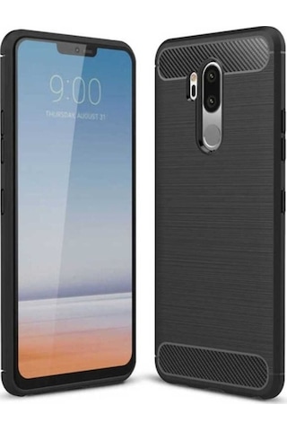 LG Uyumlu G7 Kılıf Zore Room Silikon Kapak Siyah