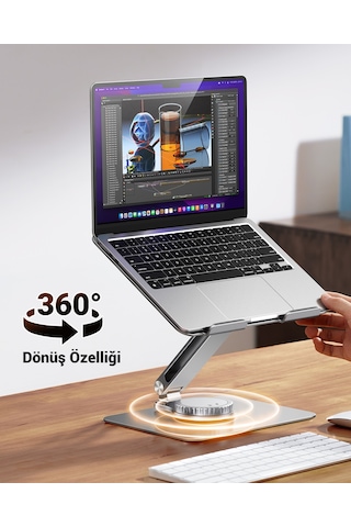 Ugreen Yükseklik Ve Açı Ayarlı 360 Derece Döndürülebilir Alüminyum Tablet Notebook Standı, 90849