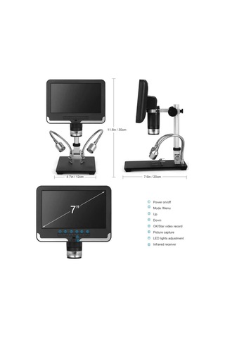 Andonstar AD206 3D Effect 7inç Ekranlı 1080P Dijital Mikroskop