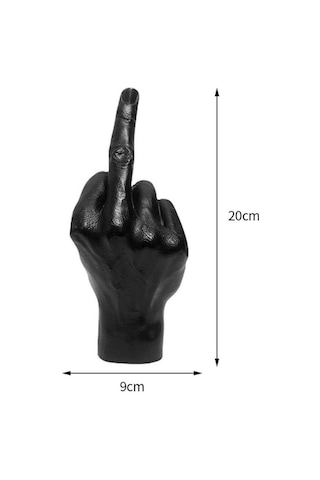 Cajuart Dekoratif Orta Parmak Şaka Modern Biblo Ev Ofis Hediye Süs Dekor