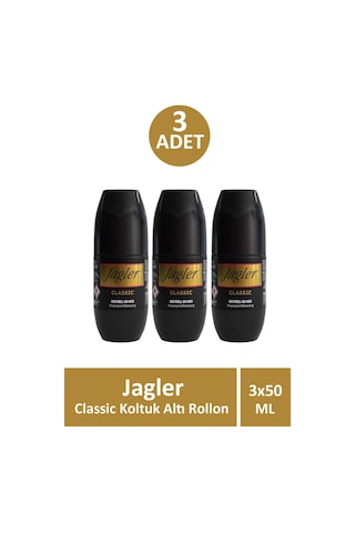 Jagler Classic Erkek Roll-On Deodorant 50 ML x 3
