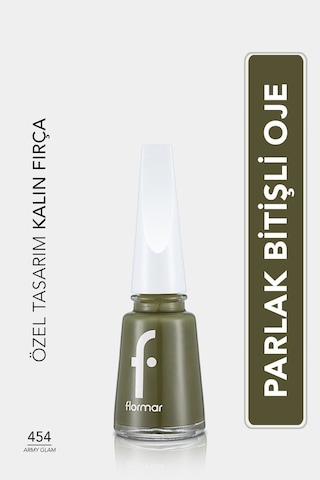 Flormar Sedefli Parlak Oje (YEŞİL) - Nail Enamel - 454 Army Glam - 8682536036153