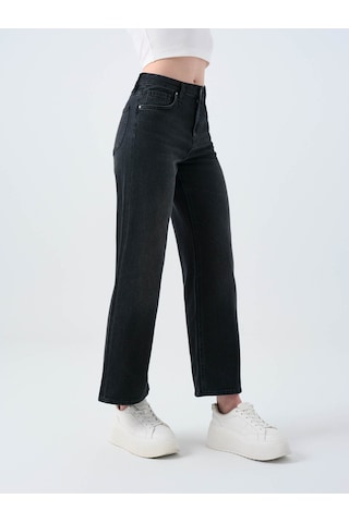 Loft Bella Regular Fit Siyah Kadın Jean Pantolon Lf2038792 Siyah