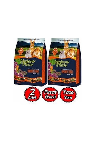Nature Plan Tavşan Yemi 800 Gr x 2 Adet